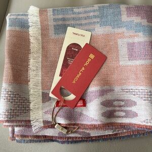 Sol Alpaca Colorful Woven Scarf
